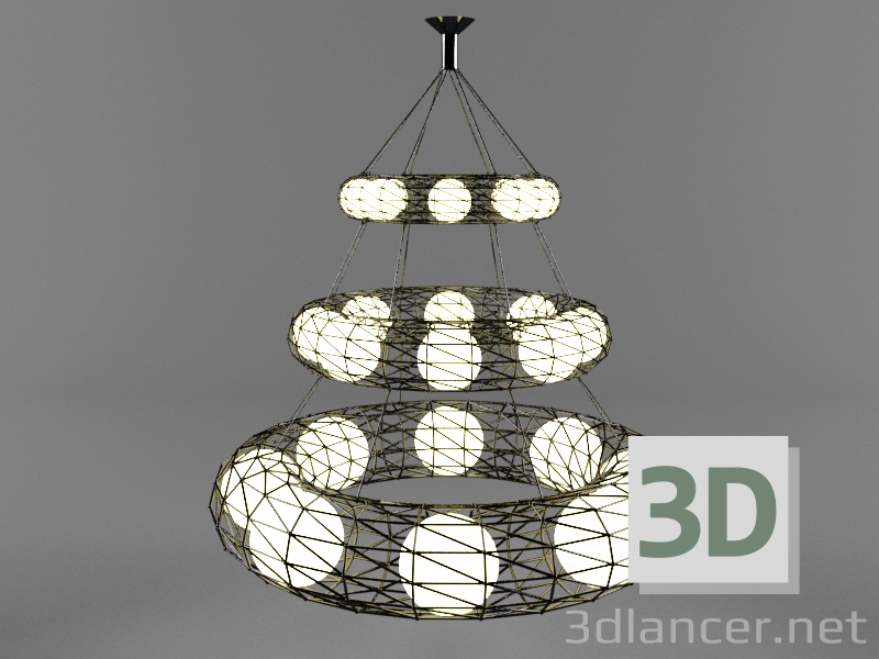 Lámpara de techo 3D modelo Compro - render