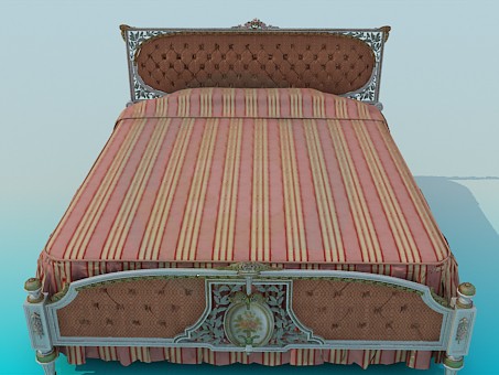 3D modeli King Bed - önizleme