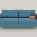 3d Тканевый диван модель купить - ракурс