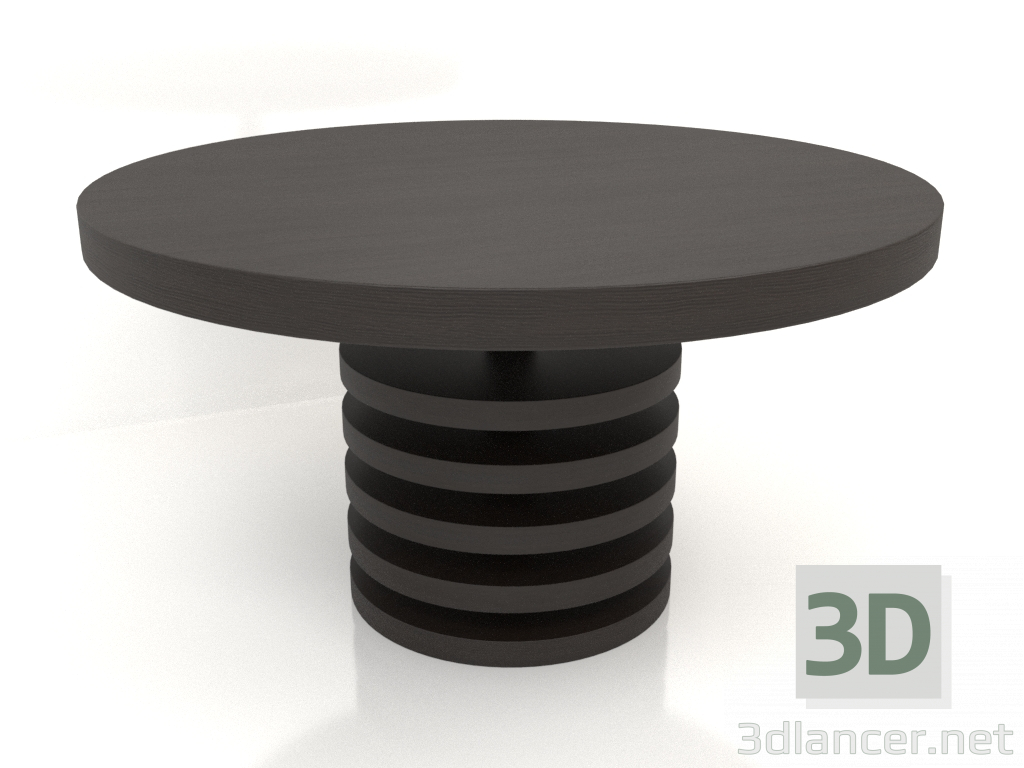 Modelo 3d Mesa de jantar DT 03 (D=1388x764, madeira castanho escuro) - preview