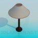 modèle 3D Lampe de table avec abat-jour - preview