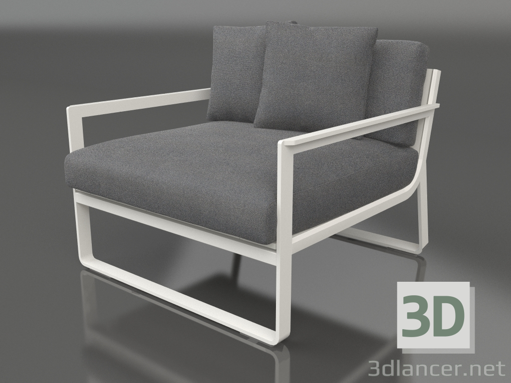 modèle 3D Chaise longue (Gris agate) - preview