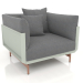 3d model Armchair (Cement gray) - preview