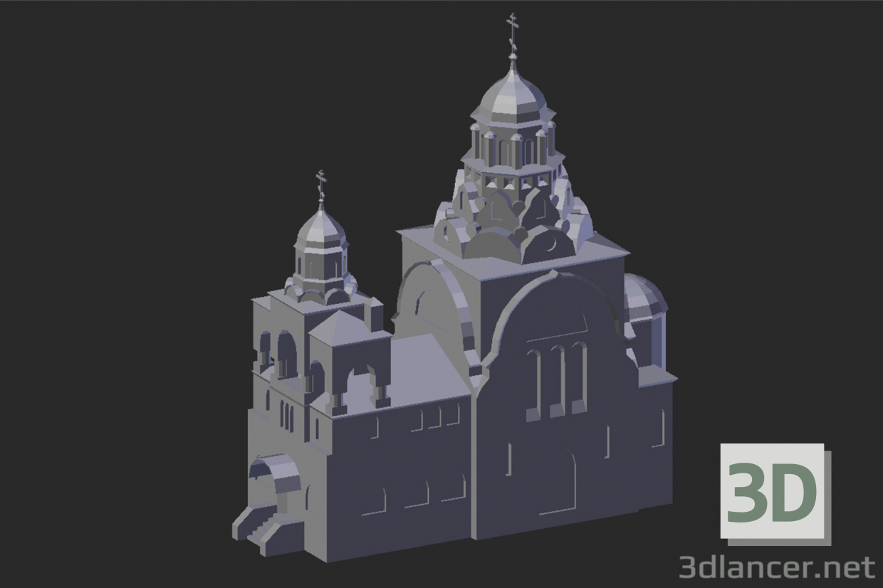 3D modeli Vladimir. Trinity Kilisesi - önizleme