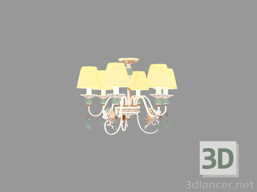 modello 3D Lampadario ELINA (ARM222-06-G) - anteprima