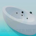 modèle 3D Baignoire-spa - preview