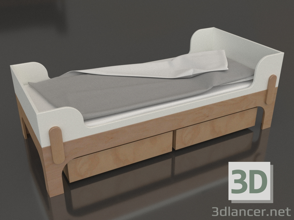 3D Modell Bett TUNE Y (BHTYA1) - Vorschau