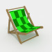 3d Deck chair model buy - render