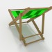 Silla de cubierta 3D modelo Compro - render