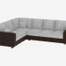 3d model Corner sofa with combined upholstery (2C3) - preview