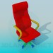 3d model Chair with wheels for children's room - preview