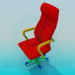 3D Modell Stuhl mit Rädern für Kinderzimmer - Vorschau