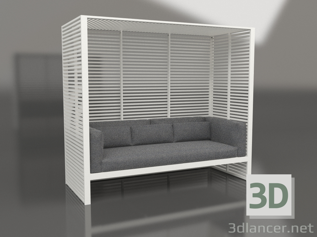3d model Al Fresco sofa with aluminum frame (Agate gray) - preview