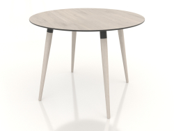Tavolo da pranzo BRUNO 1000x1000x750 mm (rovere sbiancato)