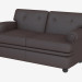 3d model Leather sofa double classic - preview