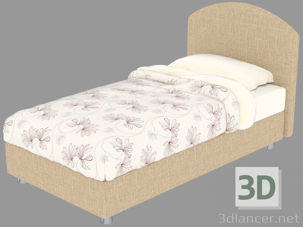 3d модель Ліжко односпальне Magnolia – превью