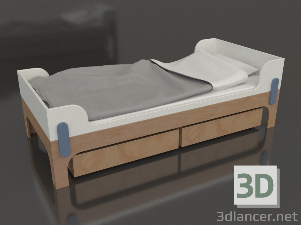 3D Modell Bett TUNE Y (BBTYA2) - Vorschau