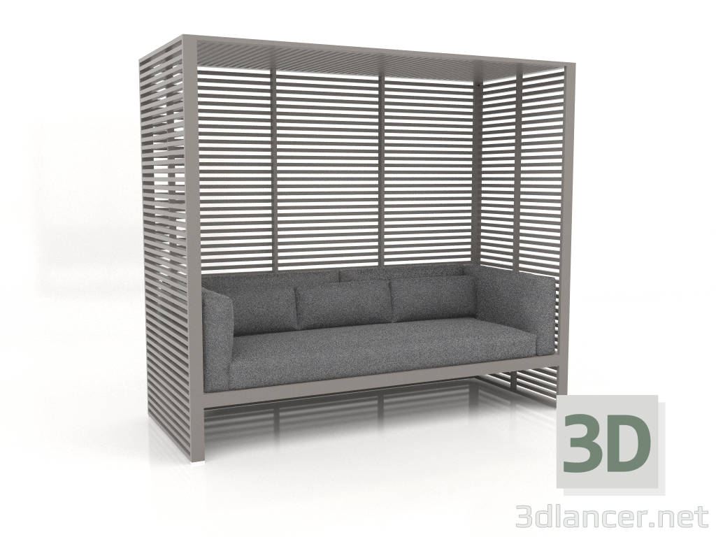 3D Modell Al Fresco Sofa mit Aluminiumrahmen (Quarzgrau) - Vorschau