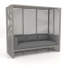 3D Modell Al Fresco Sofa mit Aluminiumrahmen (Quarzgrau) - Vorschau
