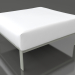modello 3D Modulo divano, pouf (Grigio cemento) - anteprima