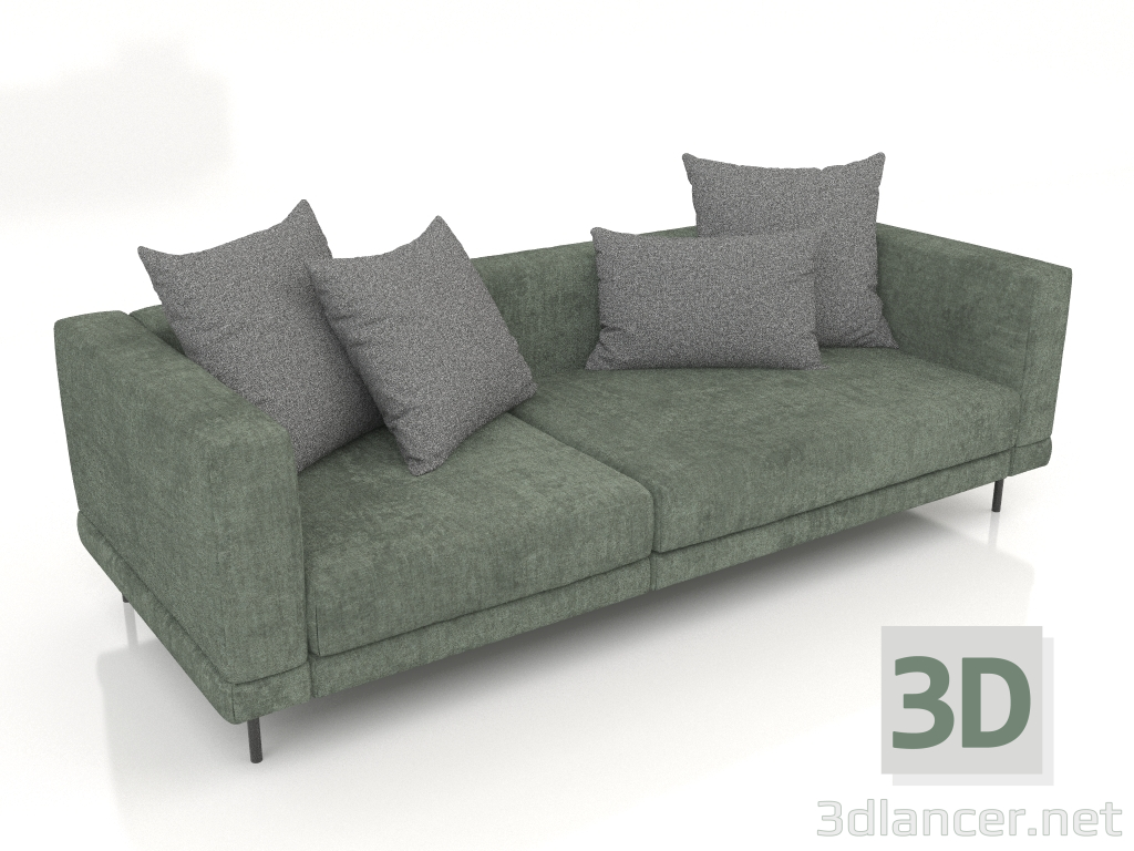 modello 3D Divano Carol-2 asimmetrico (VOG 02) - anteprima