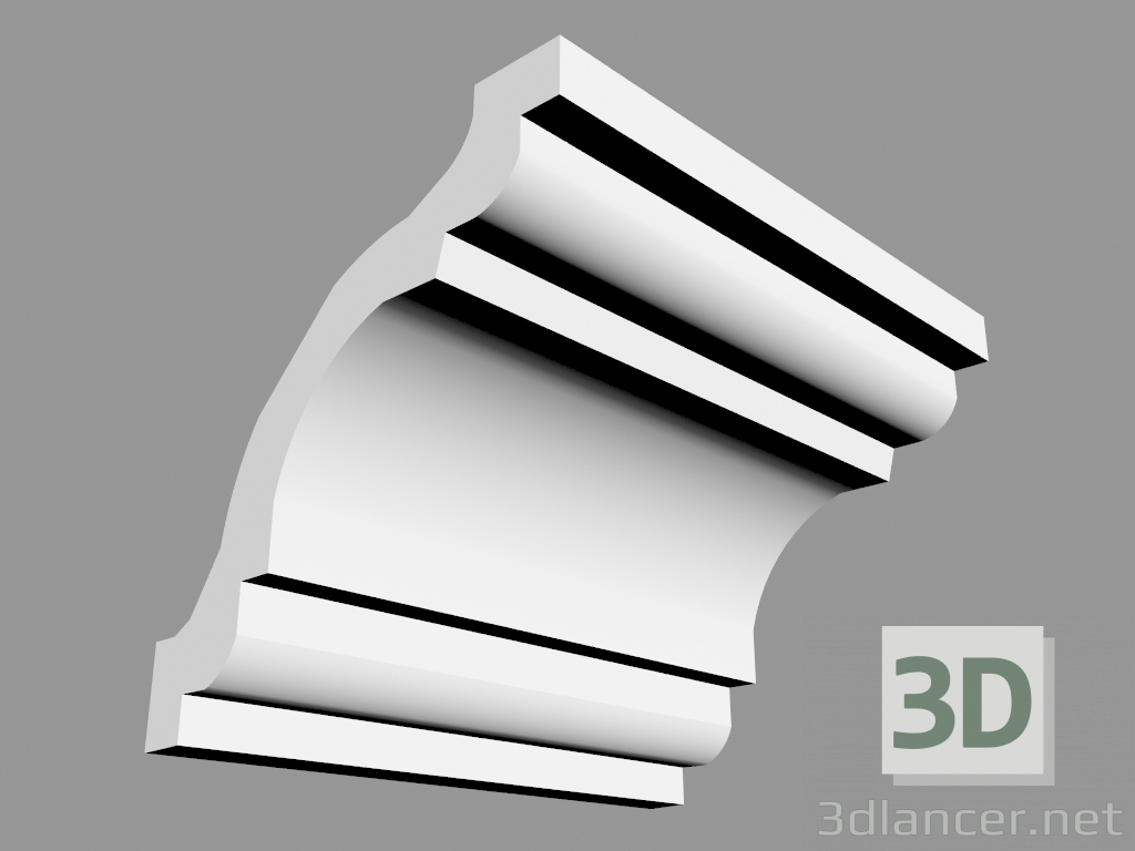 modèle 3D Corniche СХ123 (8 x 8 cm) - preview