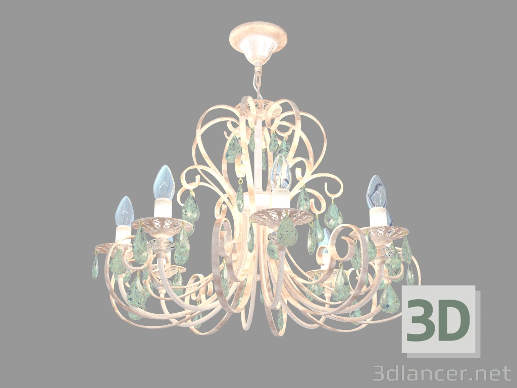 3d model Araña de luces PRINCESA (ARM270-08-R) - vista previa
