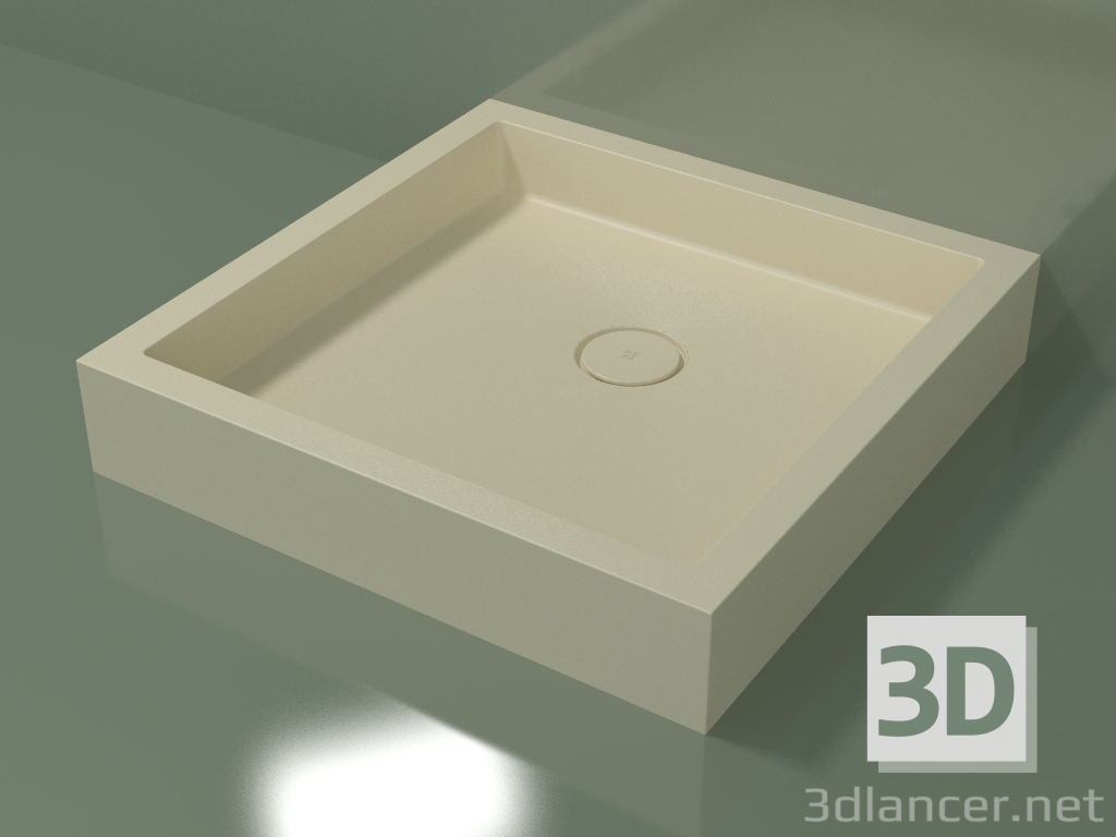 3D modeli Duş teknesi Alto (30UA0127, Bone C39, 80x80 cm) - önizleme