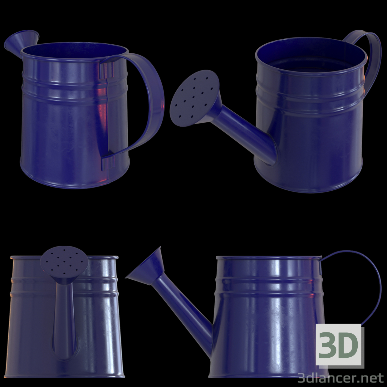 3d Watering can for children model buy - render