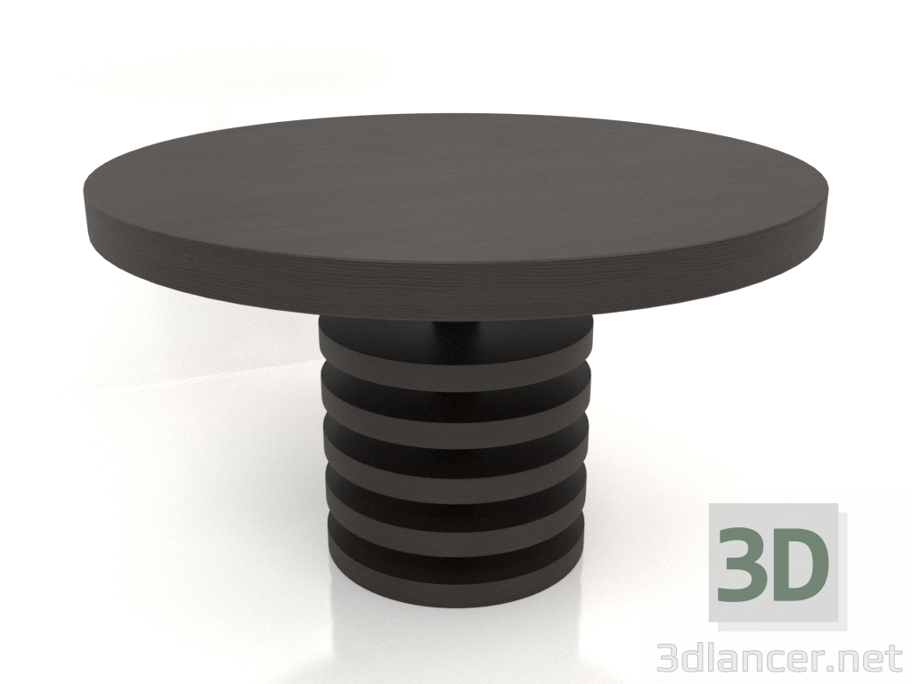 modello 3D Tavolo da pranzo DT 03 (P=1288x765, legno marrone scuro) - anteprima