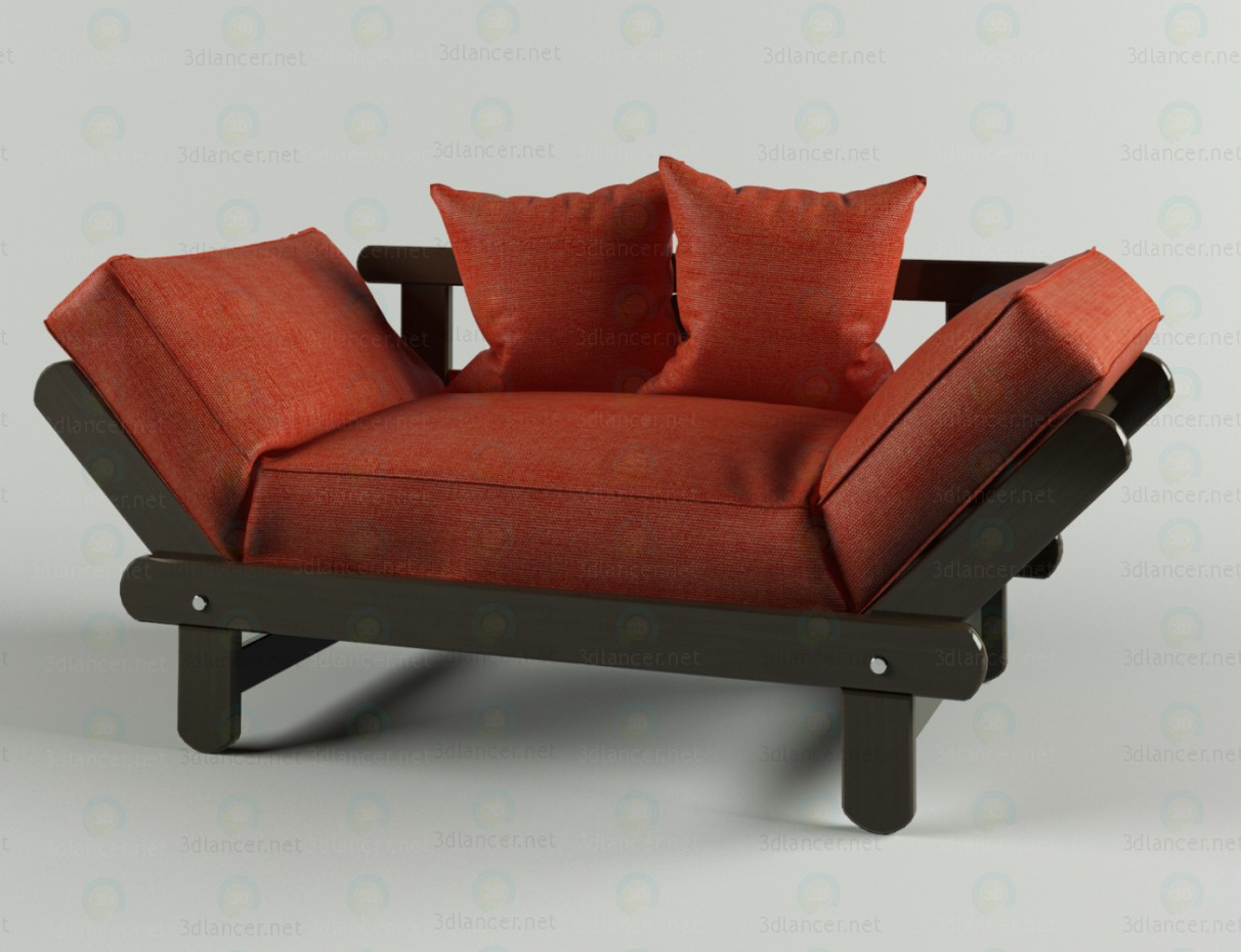 3d Couch CITY model buy - render