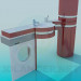 3d model Washbasin with counter - preview