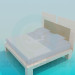 3d модель Ліжко двомісна – превью