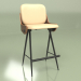 3d модель Полубарный стул Isla (бежевый) – превью