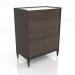 3d model High chest of drawers (E209) - preview
