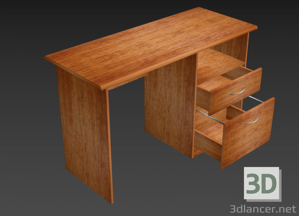3d Writing desk model buy - render