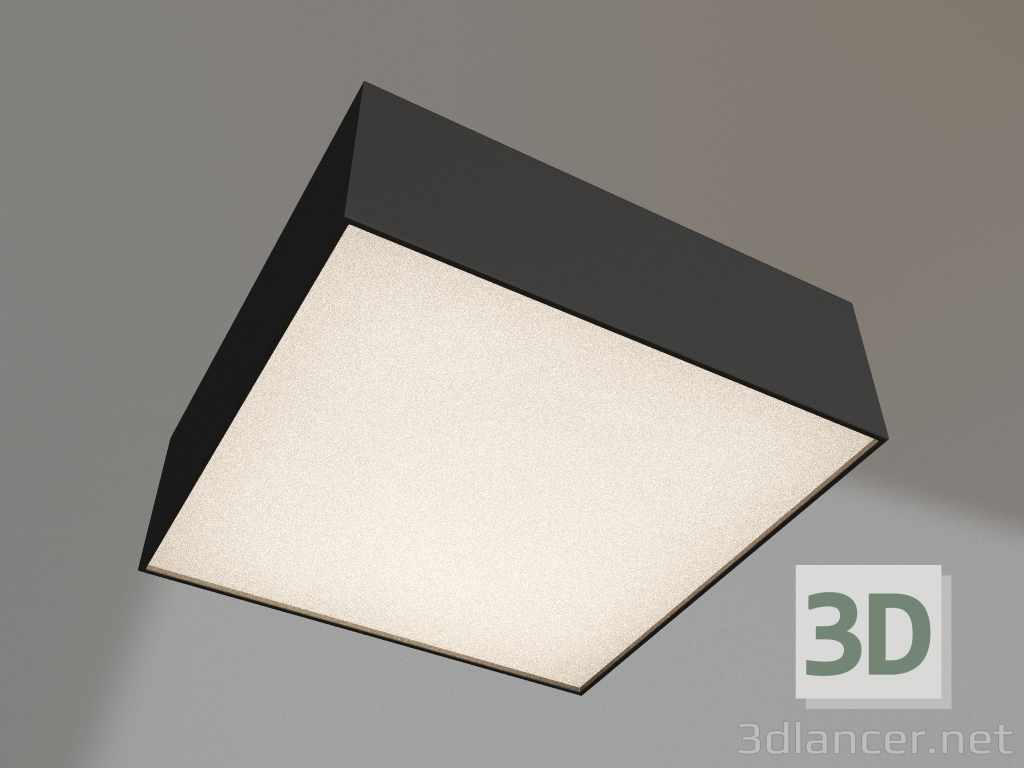 3D Modell Lampe SP-QUADRO-S175x175-16W Day4000 (BK, 120 Grad, 230V) - Vorschau