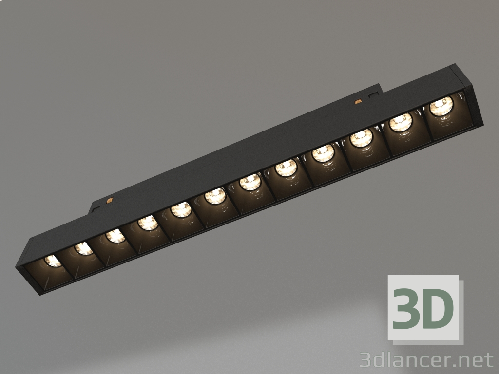 modello 3D Lampada MAG-FLEX-LASER-L235-8W Warm3000 (BK, 24 gradi, 48V) - anteprima
