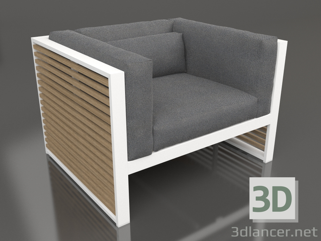3d модель Крісло для відпочинку (White) – превью