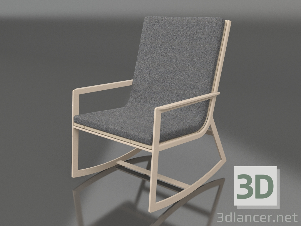 Modelo 3d Cadeira de balanço (areia) - preview