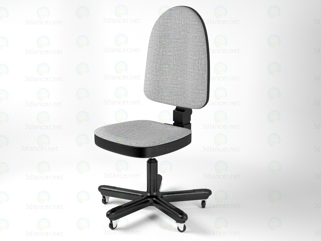 3d модель офисное дешевое кресло – превью