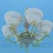 3d model Chandelier with ceiling paintings - preview