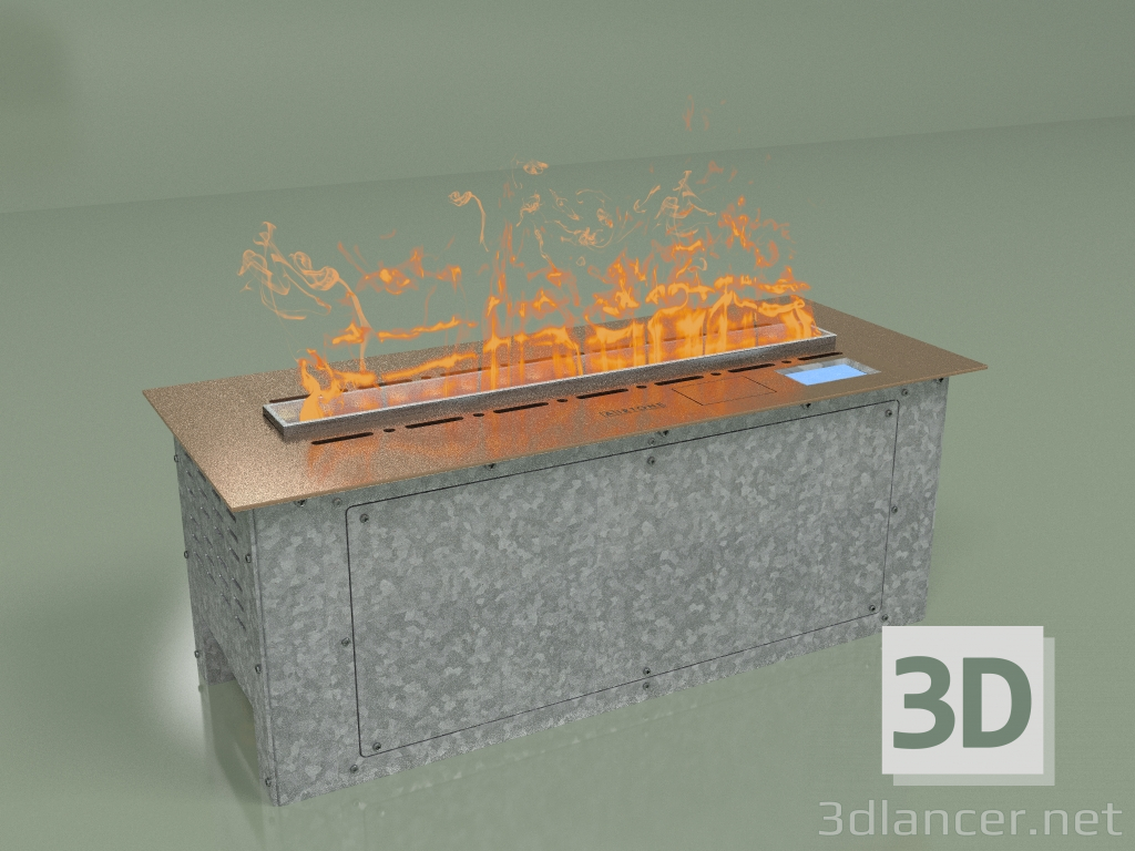 3d model Steam fireplace Vepo 600 (rose gold-satin) - preview