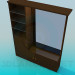 3d model Wardrobe with a mirror for a hall room - preview