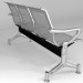 3d модель Металический стул для помещений – превью
