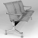 3D Modell Stuhl aus Metall für die Innen - Vorschau