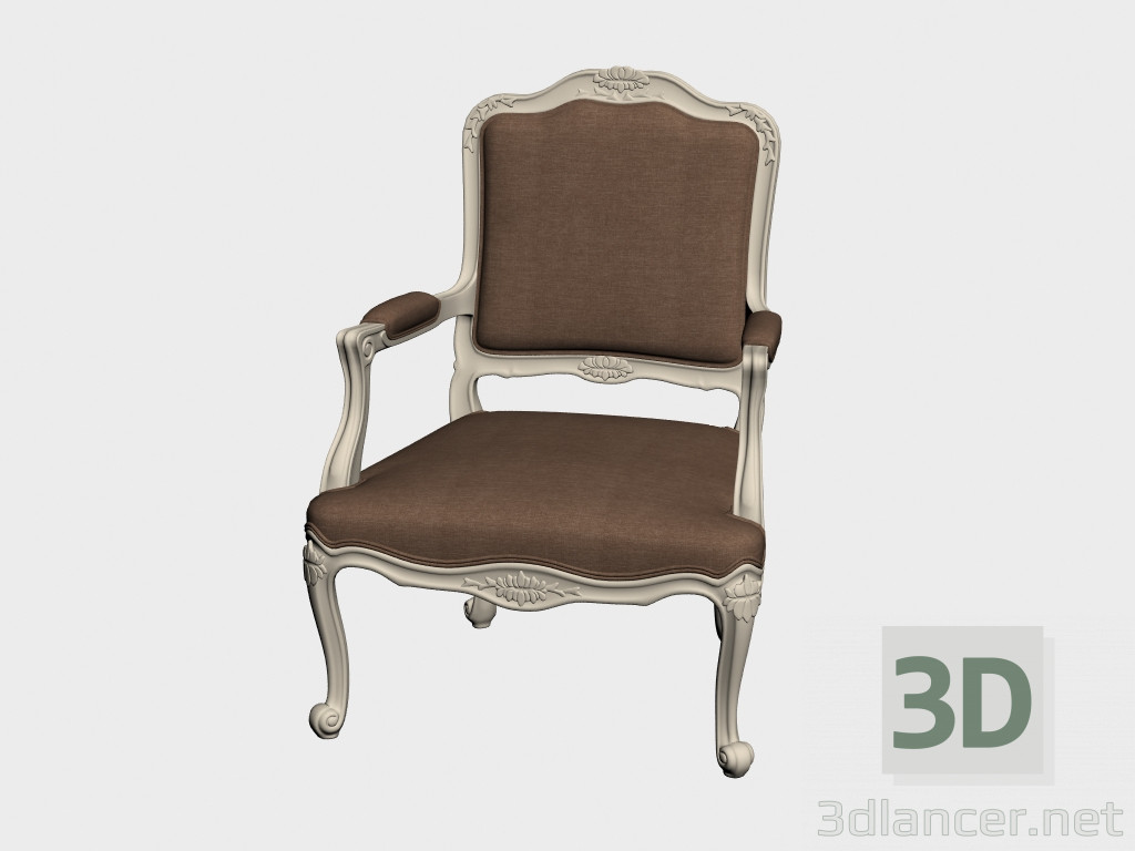 3d model sillón de Oxford - vista previa