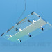 3d модель Подвесной плоский светильник – превью