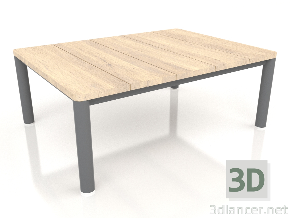 3d model Coffee table 70×94 (Anthracite, Iroko wood) - preview