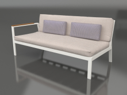 Módulo sofá sección 1 izquierda (gris ágata)